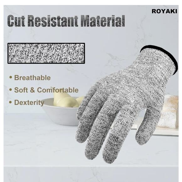 Safety Cut Resistant Gloves, Level 5 Protection - 1 Pair - Picture 2 of 5